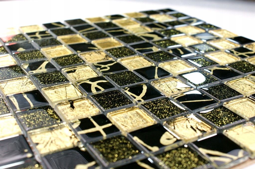 Mozaika szklana złota czarna ORO-NEGRO ENGLASS Marka Englass