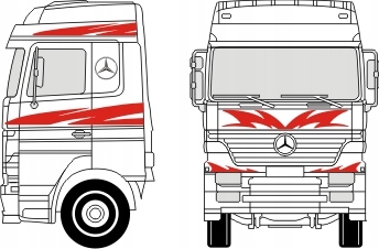 Как нарисовать mercedes benz actros