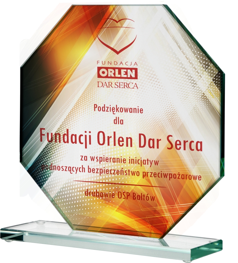 Skleněná soška S Potiskem Barva na skle 15 cm Gravírování Bonus