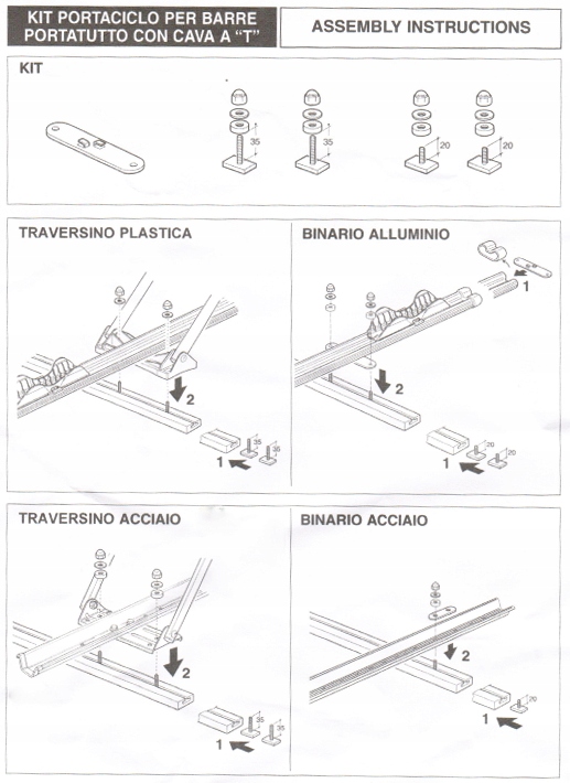 Peruzzo 364 Adapter T-profil wsuwki do uchwytów rowerowych MODENA ROSA VENT EAN (GTIN) 8015058003646