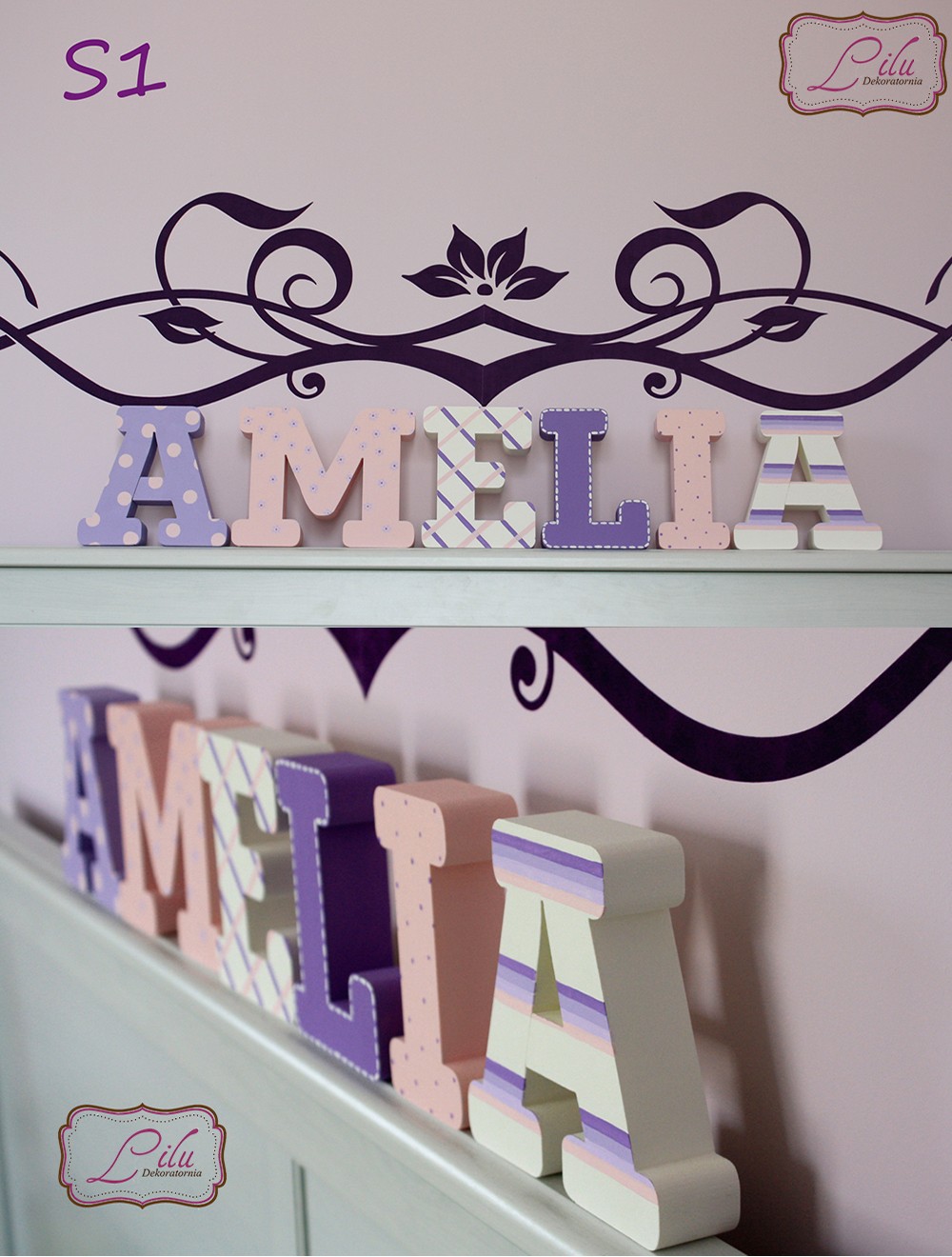 LITERKI GRUBE STOJĄCE 3D IMIĘ DZIECKA Płeć Chłopcy Dziewczynki