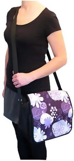 MŁODZIEŻOWA TORBA A4 - STUDENCKA SZKOLNA NA RAMIĘ Głębokość produktu 15 cm