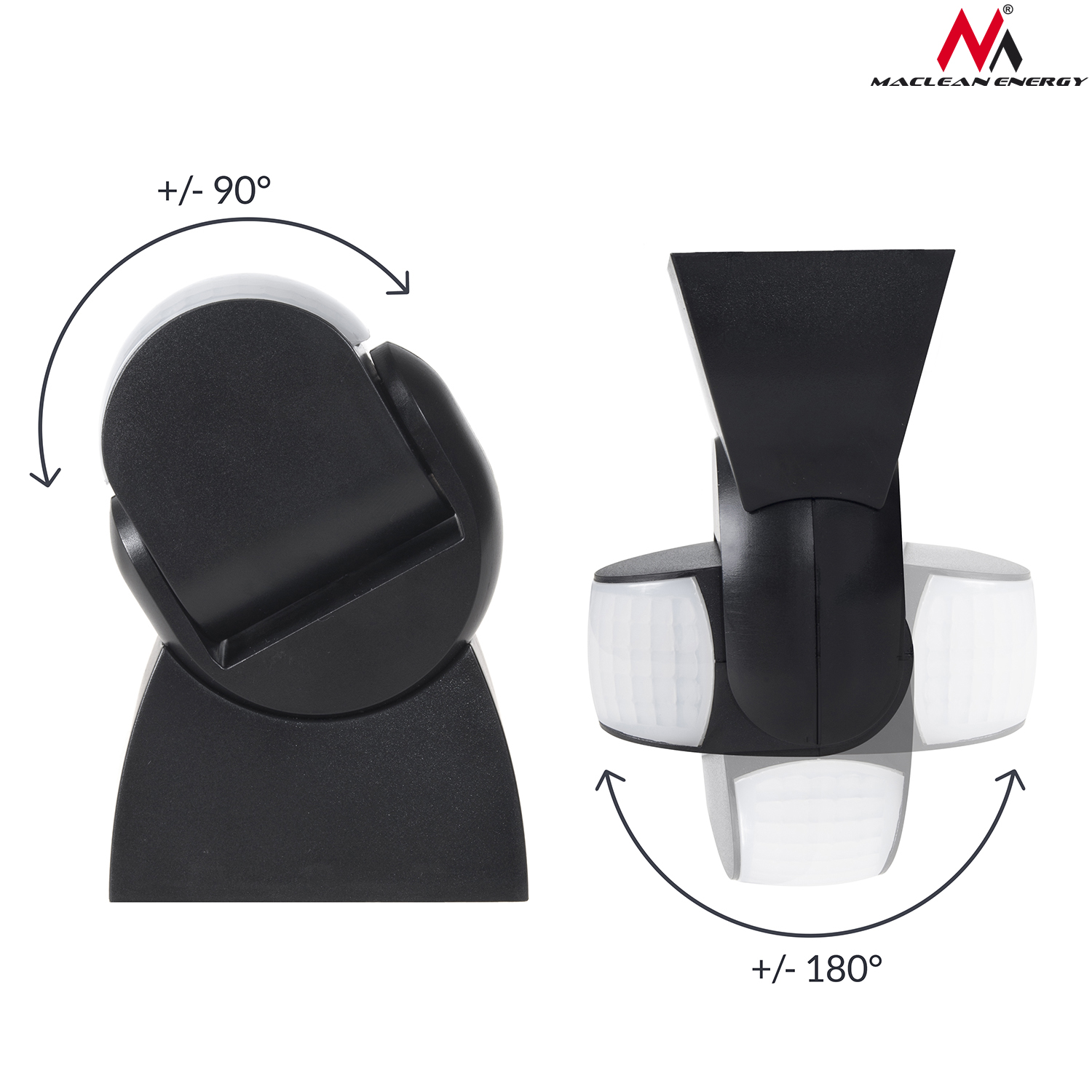 Sensor czujnik ruchu 180st zew. IP65 czarny do LED Kod producenta MCE201B