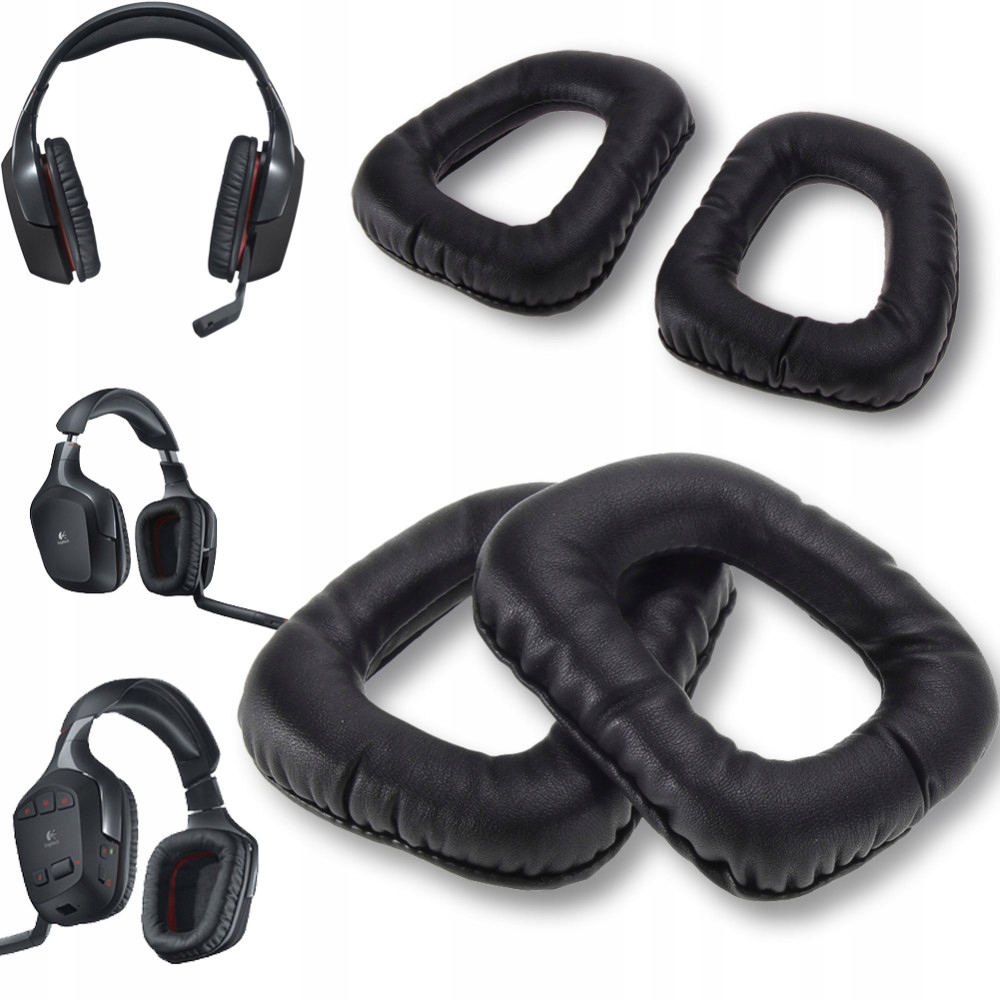 NAUSZNIKI GĄBKI DO SŁUCHAWEK LOGITECH G930 G450 G430 G35 PADY JAKOŚĆ HQ Model LOGITECH G930 G450 F430 G35