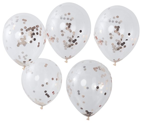 

Balony Z Konfetti Kółka Opalizujące 5SZT Duże 30CM