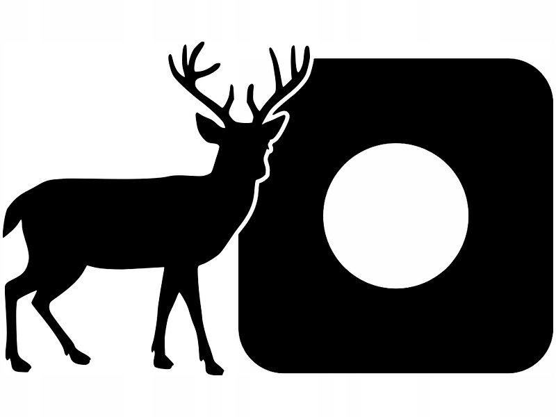 NAKLEJKA pod WŁĄCZNIK kontakt gniazdko RENIFER łoś