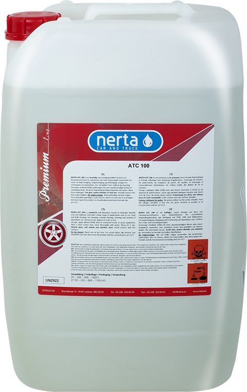 Nerta ATC 100 MOCNY KWAS DO MYCIA ALUMINIUM FELG KÓŁ ZBIORNIKI BURT 25L Numer katalogowy producenta 300-0025-ATC100-01