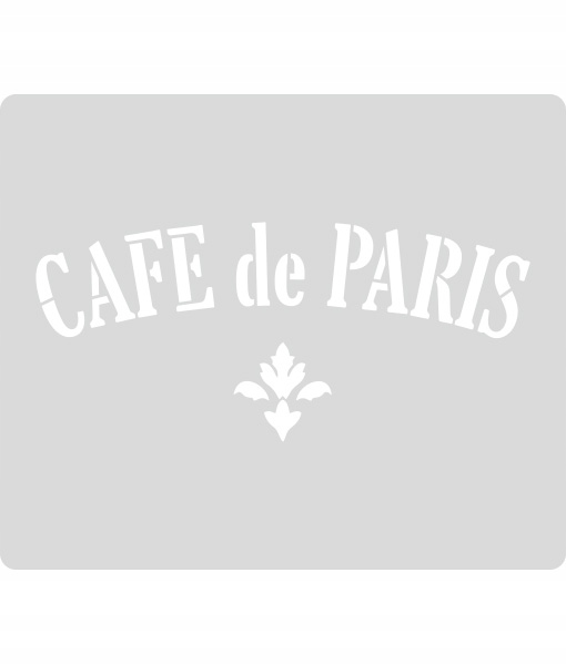 Cafe De Paris Szablon malarski craft 30x35cm