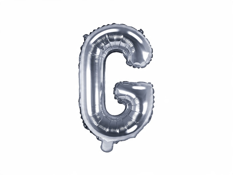 

Balon foliowy Litera G 35cm, srebrny