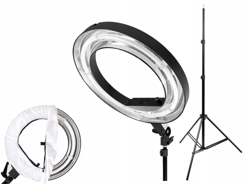 

Lampa Pierścieniowa 50W do Makijażu Dyfuzor Statyw