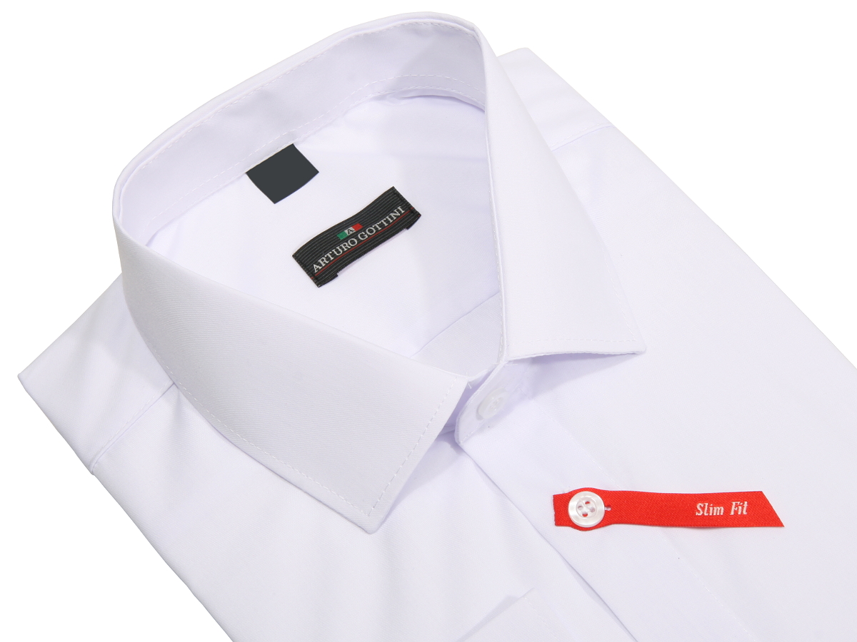 KOSZULA BIAŁA GŁADKA 42 176-182 SLIM FIT Marka inna