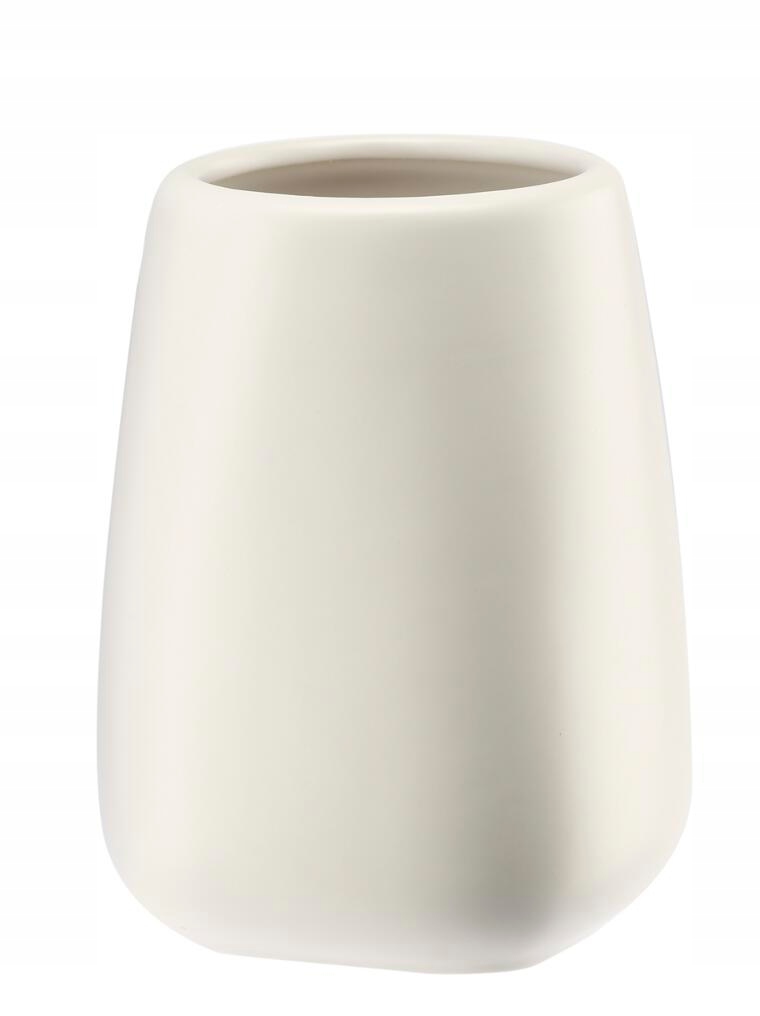 Kubek Łazienkowy Ceramiczny PASTELLO biały