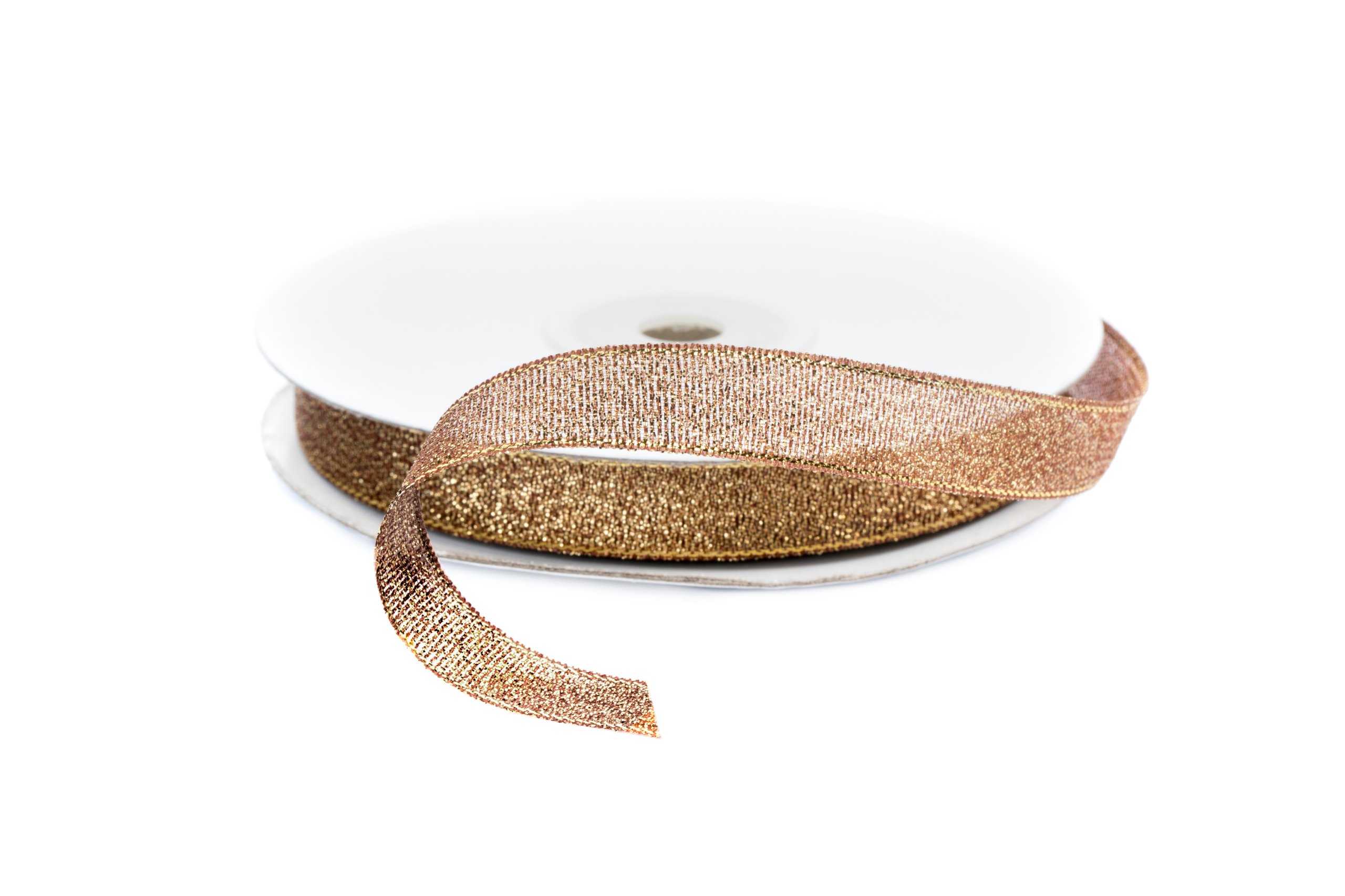

Tasiemka Brokatowa Ciemna Brązowa Wstążka 12mm 016