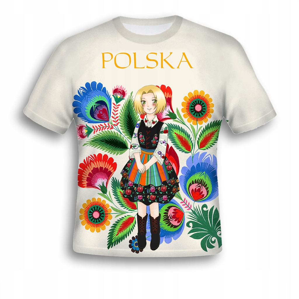 

Koszulka Fullprint T-shirt Kwiaty S Nadruk 3 D