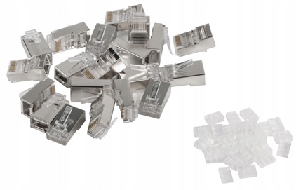 

10 szt. Końcówki Wtyk RJ45 Ftp Kat 6 z prowadnicą