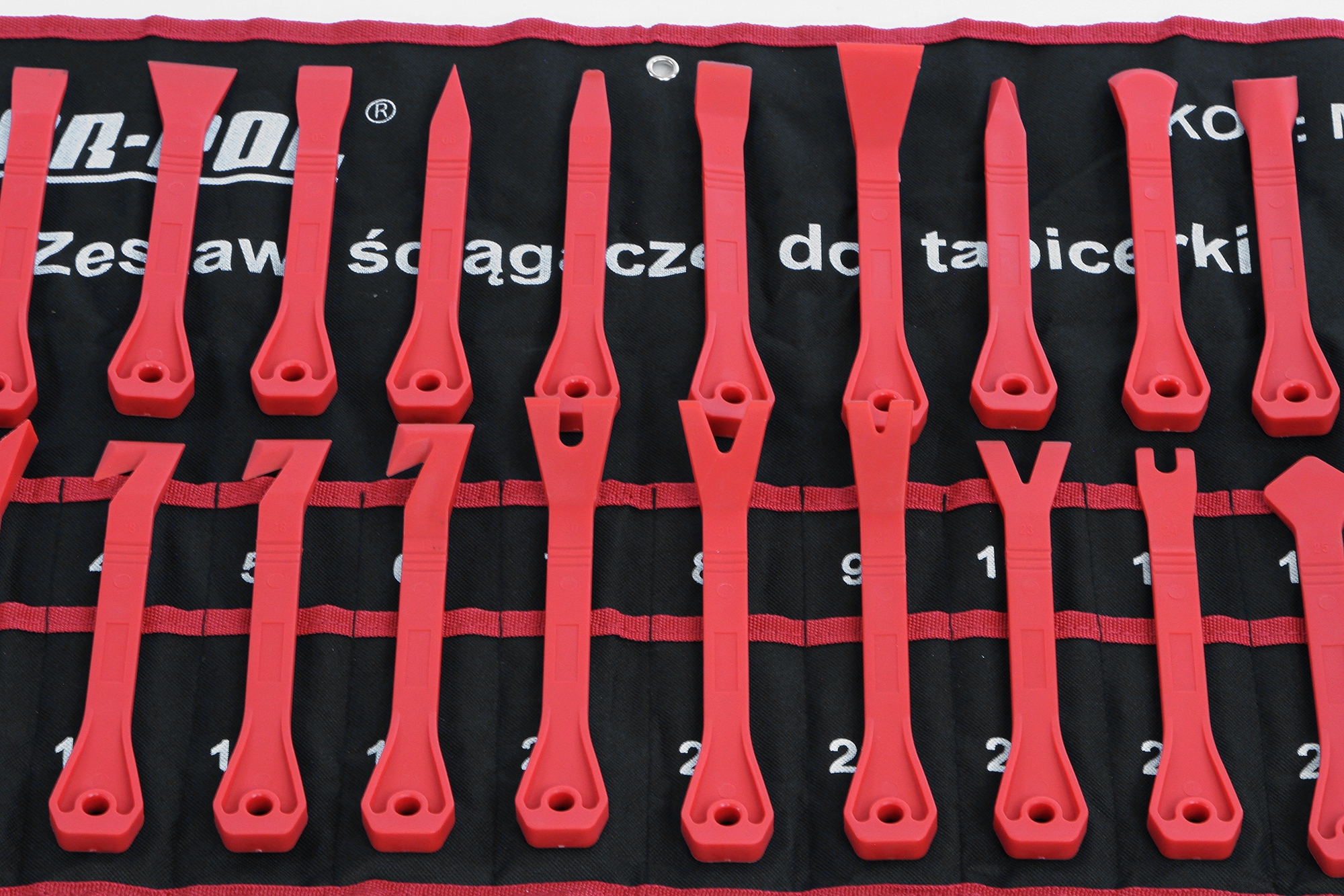 ZESTAW ŚCIĄGACZY DO TAPICERKI ŚCIĄGACZE ŁYŻKI 27el Marka inna