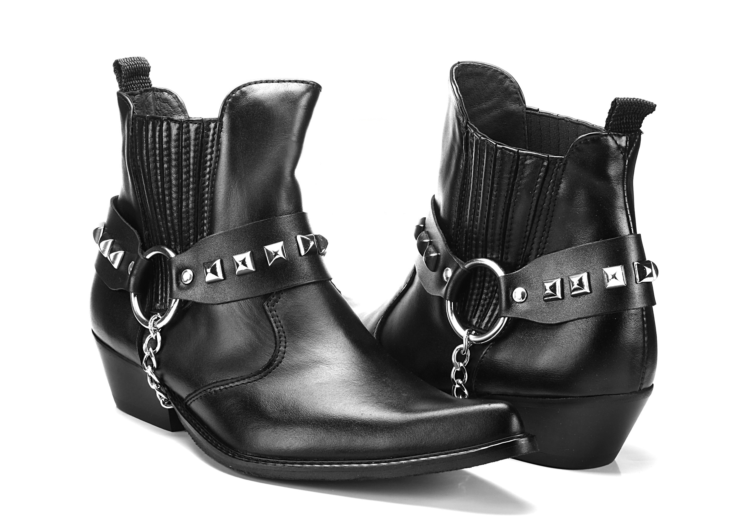 Nowość! Kowbojki z ćwiekami, model 609 skóra Długość wkładki 27 cm