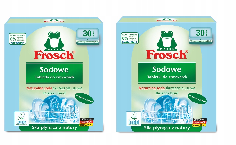 

Frosch tabletki do zmywarki sodowe, 60SZT!