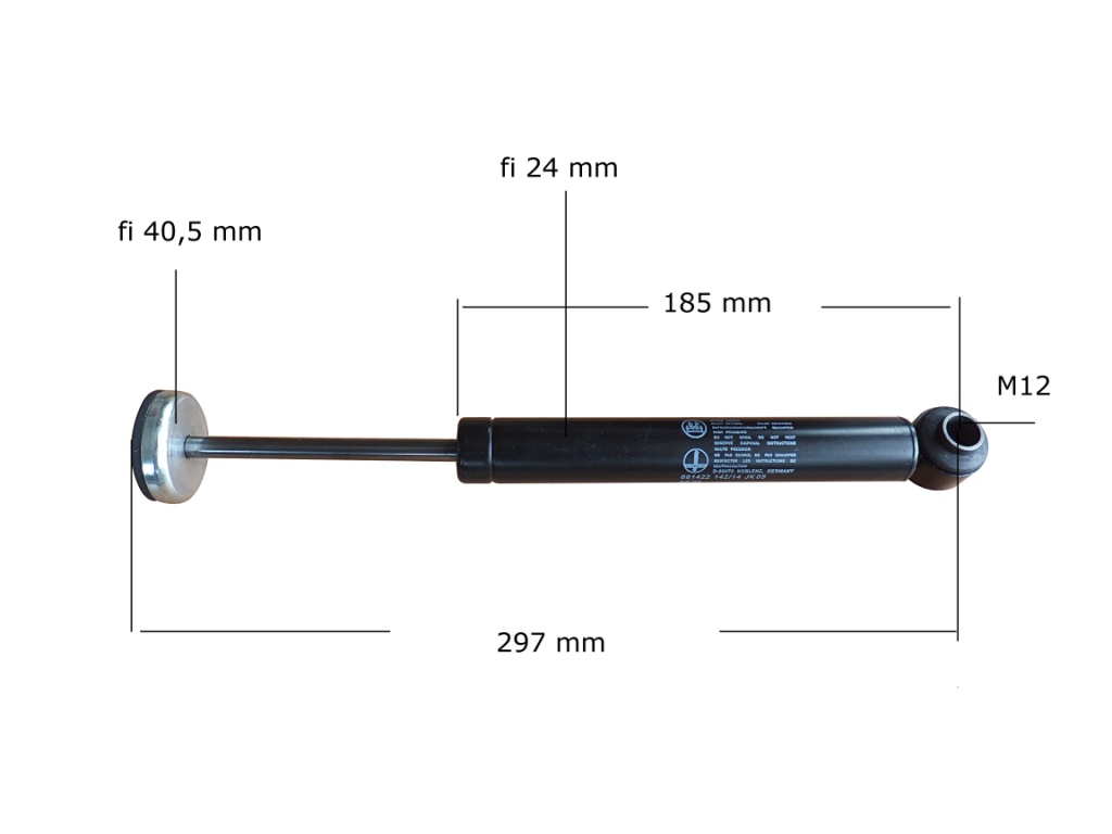 Amortyzator Silownik Teleskop BPW ZAV 1 05 2 ATLAS Part number 1912