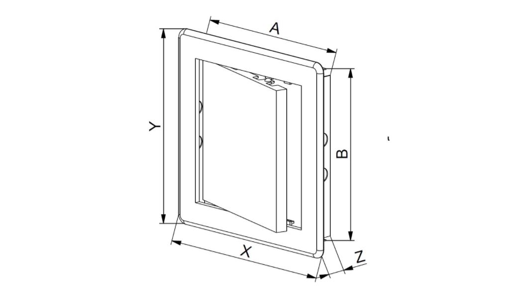 AWENTA DRZWICZKI MASKOWNICA DT14 200x300 BRĄZOWE Marka Awenta
