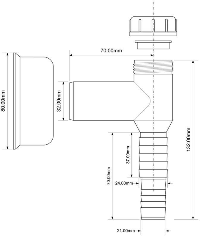 McAlpine syfon do pralki, zmywarki - biały EAN (GTIN) 5036484039293