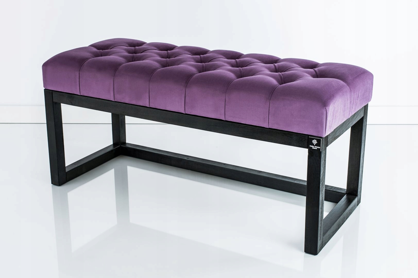 75 Producent Ławka Pufa Pikowana Fiolet EMRA WOOD Głębokość mebla 40 cm