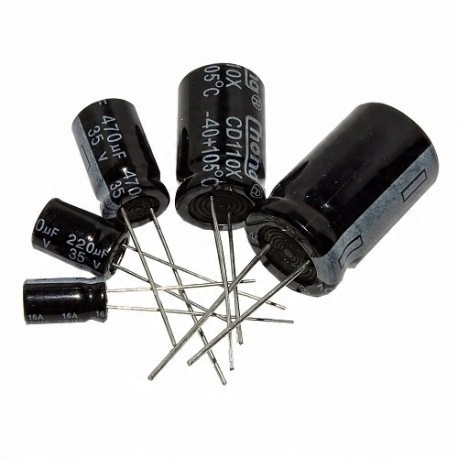 

Kondensator Elektrolityczny 22uF/100V 105st.2szt.