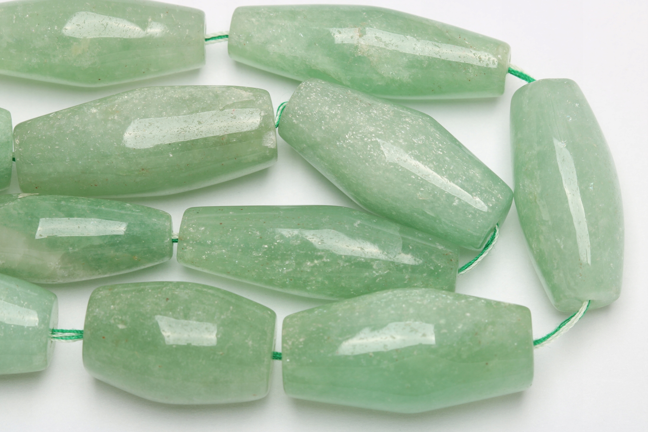 Aventurín zelená šňůra 42cm