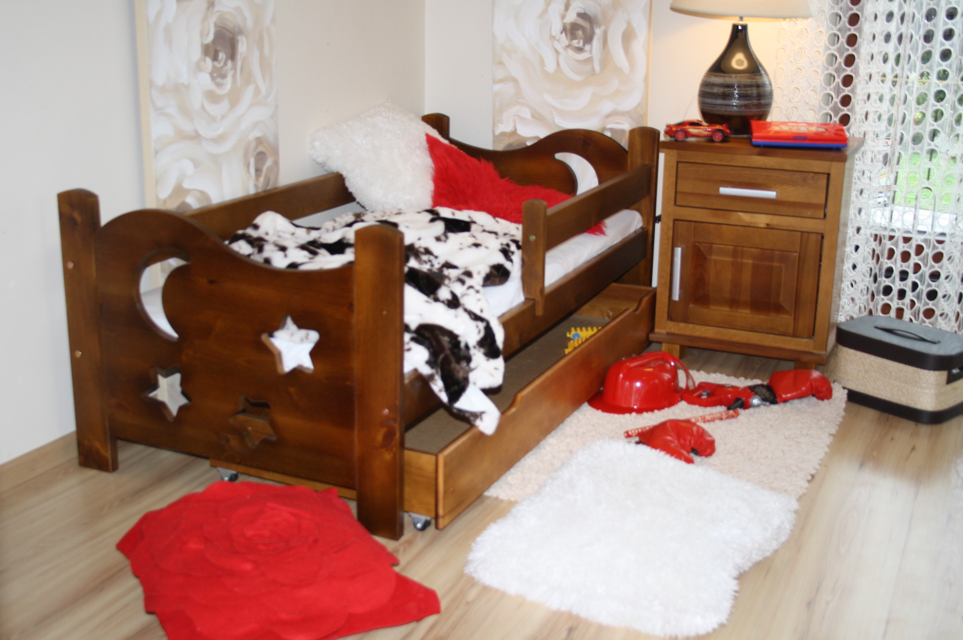 Łóżko dziecięce SEWERYN 70x160 DĄB materac Kolor dąb