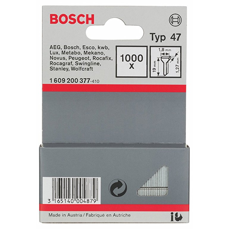 

Bosch Gwoździe Typ 47 16 mm Orginalne 1000 szt