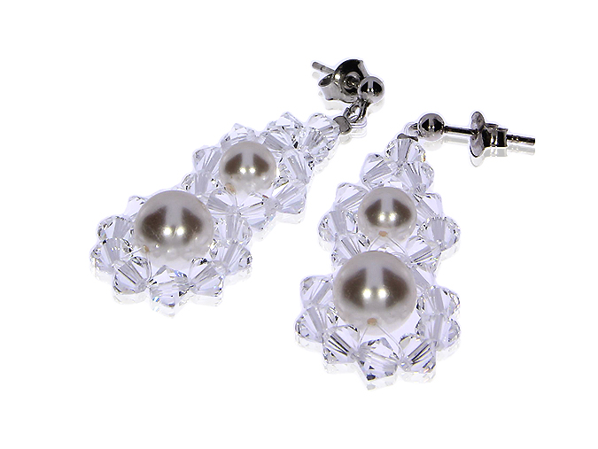 KOLCZYKI SWAROVSKI WISZĄCE KWIATKI SREBRO LgSK283 Kod producenta LgSK 283