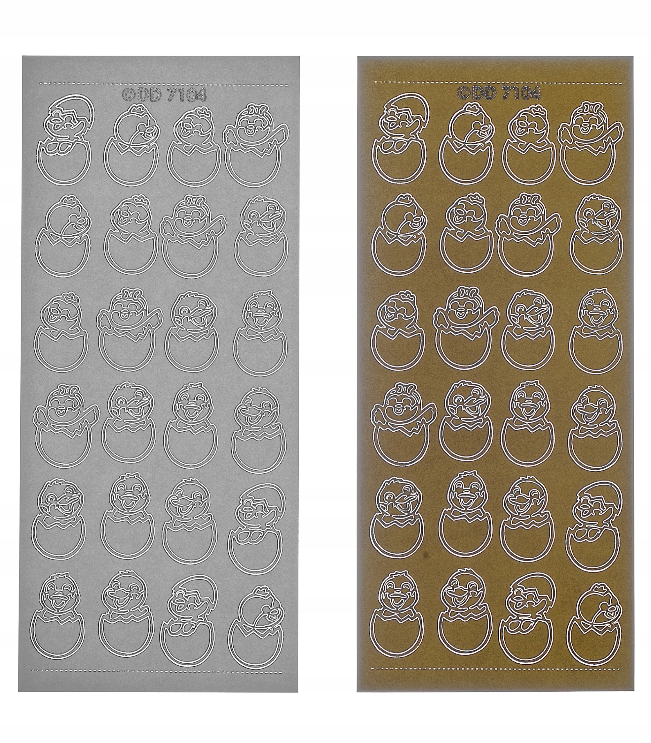 STICKERSY NAKLEJKI WIELKANOC nr JO-230 Kolor dominujący złoty