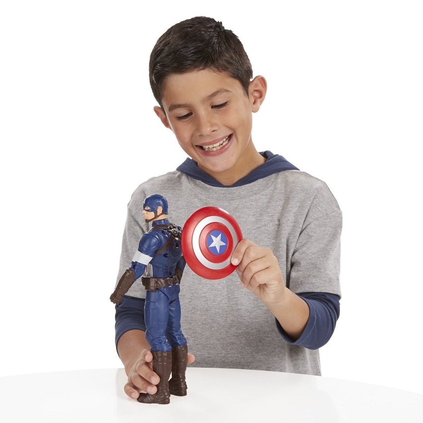 HASBRO KAPITAN AMERYKA RUCHOMA FIGURKA DŹWIĘK 30cm Bohater Avengers
