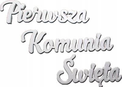 

Pierwsza Komunia Święta dekoracje styropian zesta