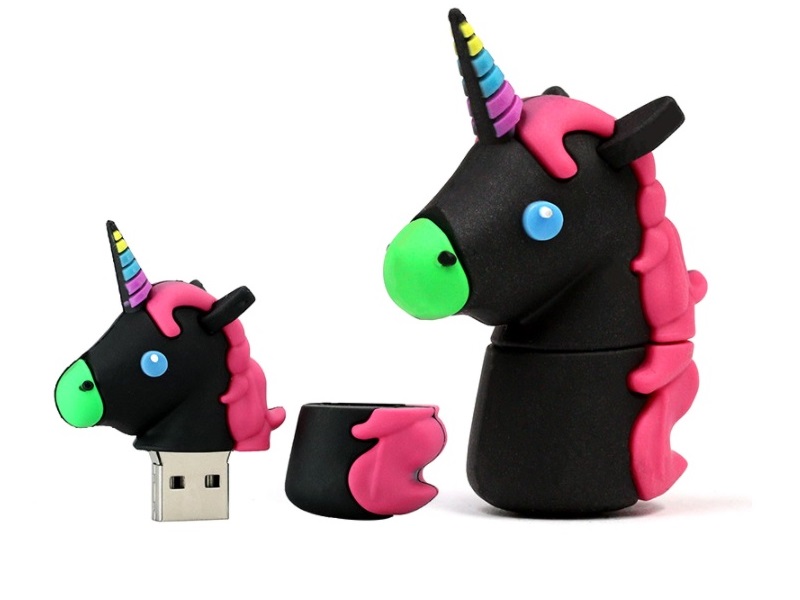 

Pendrive Usb 8 Gb Jednorożec Pony Czarny Bajka