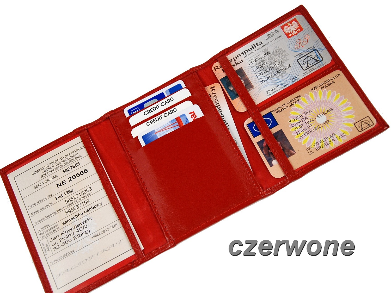 SKÓRA NATURALNA ! - ETUI na dokumenty - ANDRUS Płeć uniseks