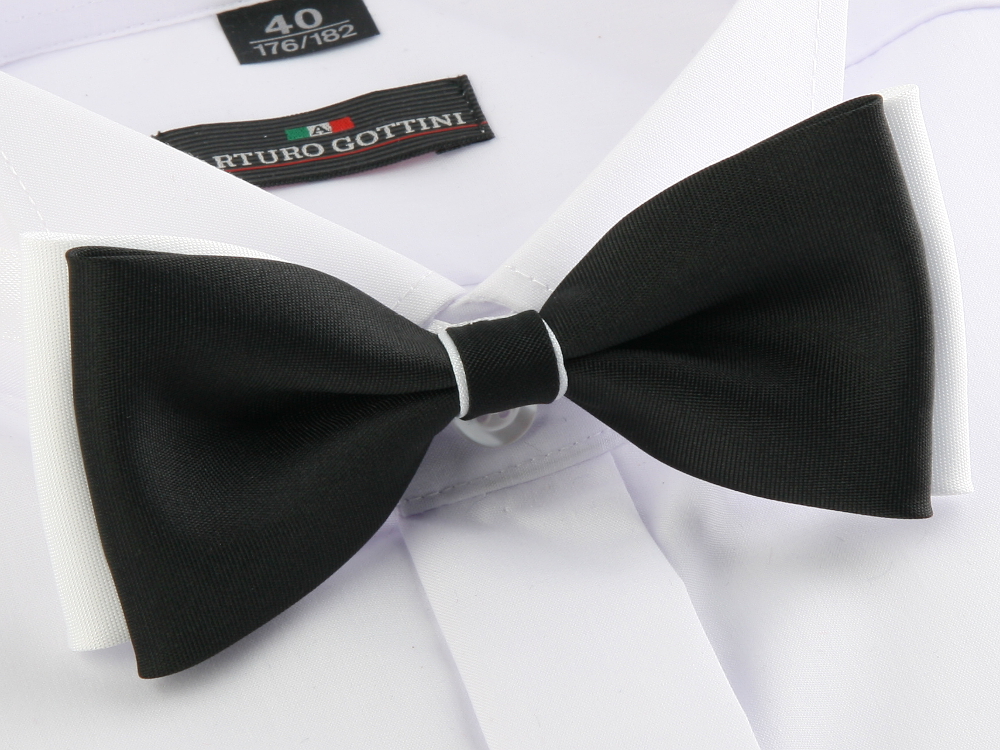 MUCHA, MUSZKA MĘSKA CZARNO-BIAŁA W PUDEŁKU Marka inna