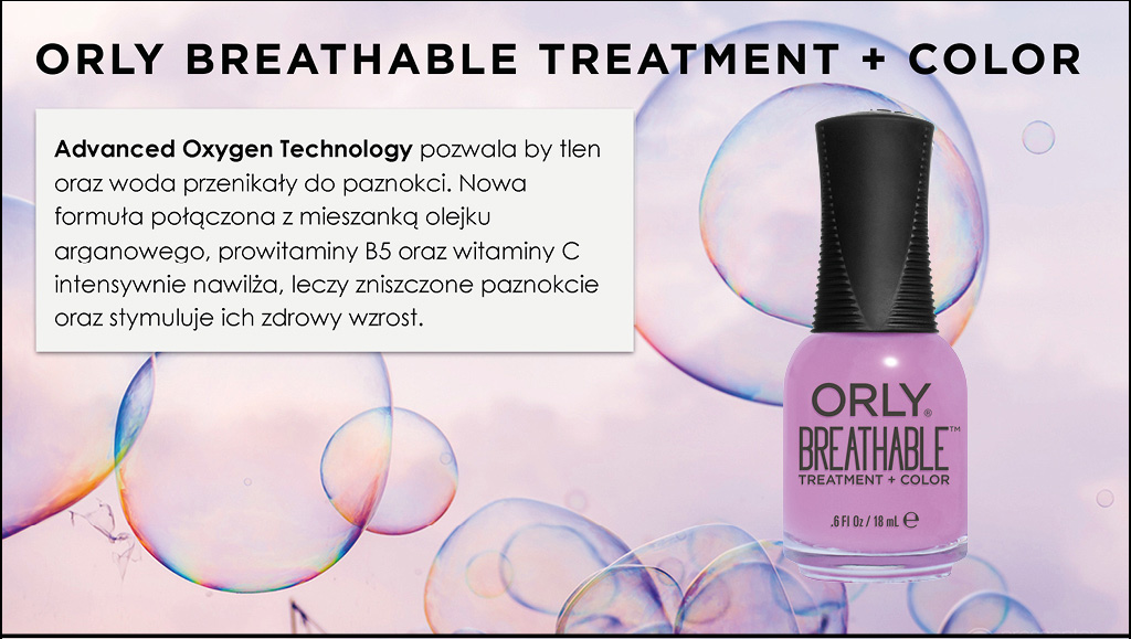 ORLY Breathable - odżywka w lakierze. Nowe kolory! EAN (GTIN) 096200344709