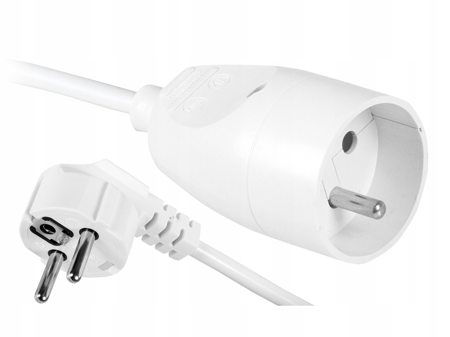 PRZEDŁUŻACZ SIECIOWY Z UZIEMIENIEM 1 GNIAZDO 1,5M 230V POLSKI UNIWERSALNY