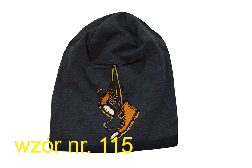 CZAPKA OCZY ANGRY KRASNAL BEANIE JESIEŃ r 48 - 52 Kolor czarny szary wielokolorowy inny kolor