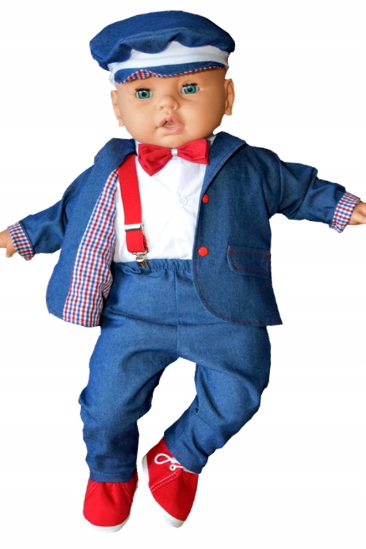 

Garnitur do chrztu, komplet Jeans 62