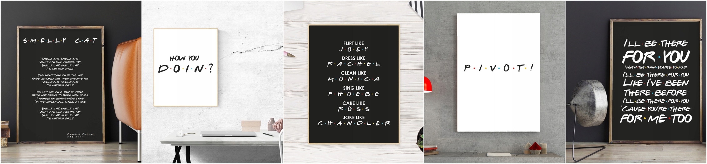 FRIENDS - PRZYJACIELE- I'LL BE THERE FOR YOU - A3 Rodzaj bez ramy