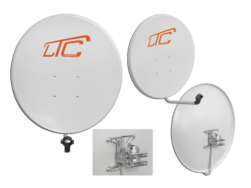 ANTENA CZASZA TV SATELITARNA LTC 90 CM BIAŁA HD Marka LTC