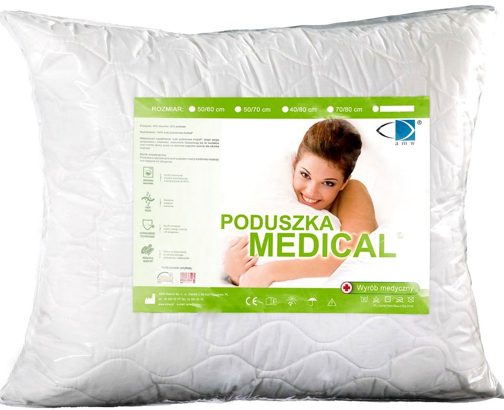 

Polska Poduszka Medical 70X80 70 Zamek Amw 95°C