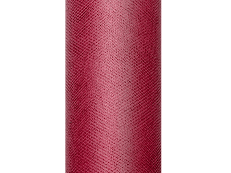 

Tiul Dekoracyjny na rolce 15cm 9m Ślub Bordowy 082