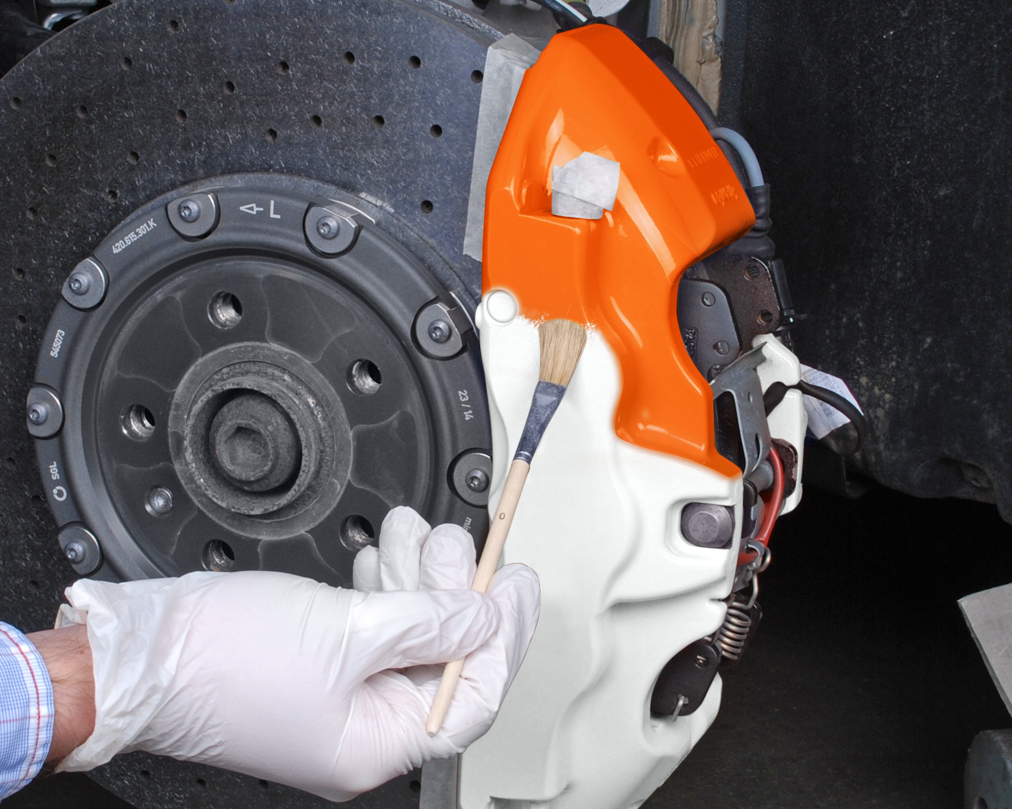 Lakier farba do zaciskow hamulcowych NEON Foliatec Packaging Volume 700 ml