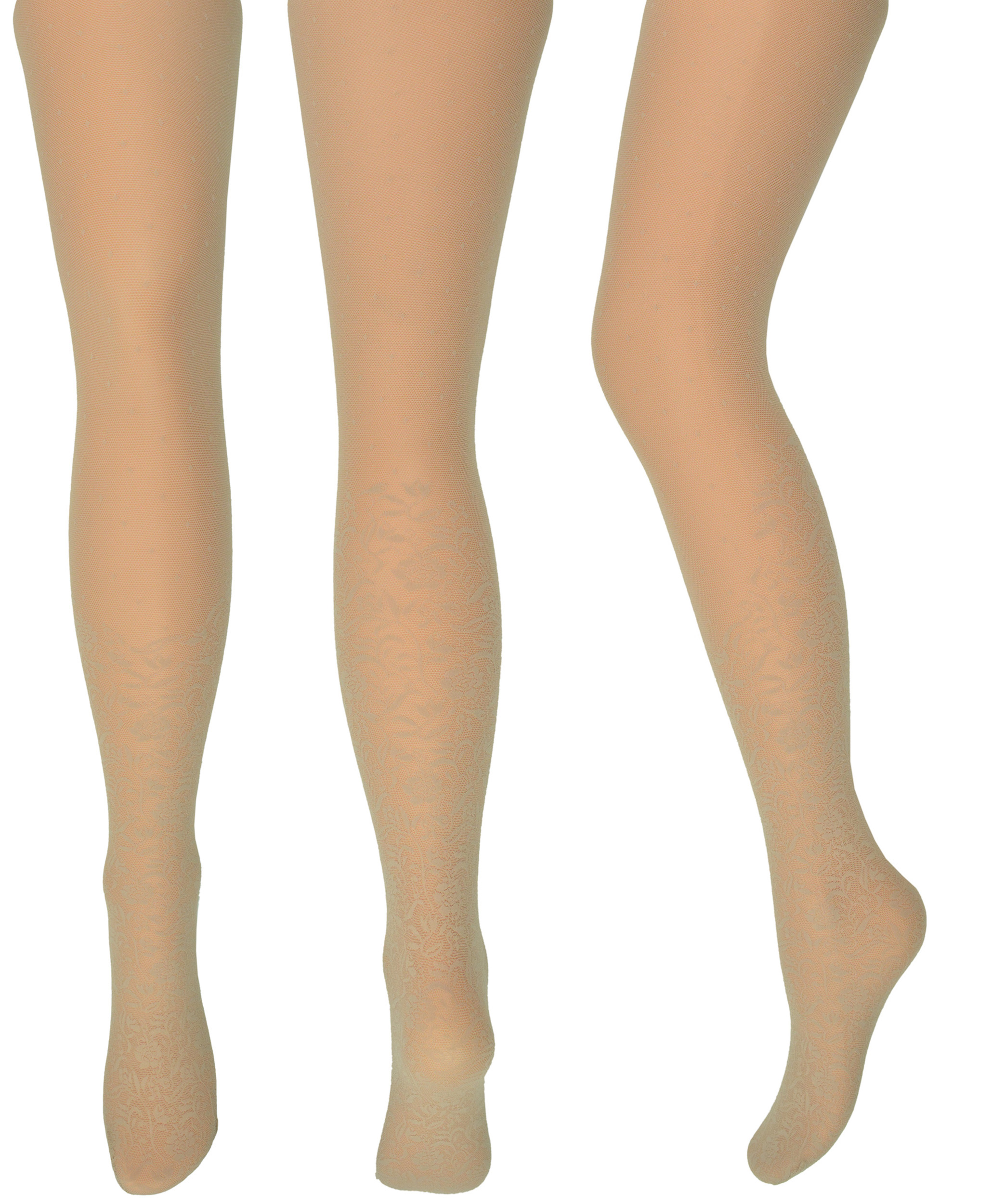 

Calzedonia rajstopy wzór kwiaty beżowe 1/2 S/m