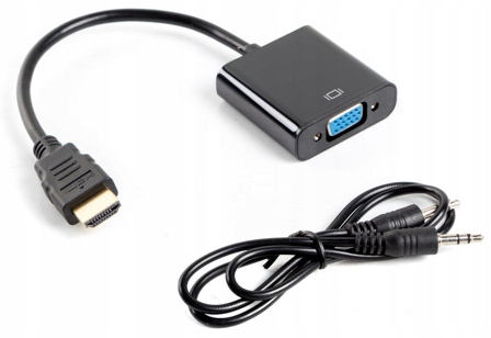 

Adapter Hdmi-a(m) na Vga(f)+audio Na Kablu Lanberg