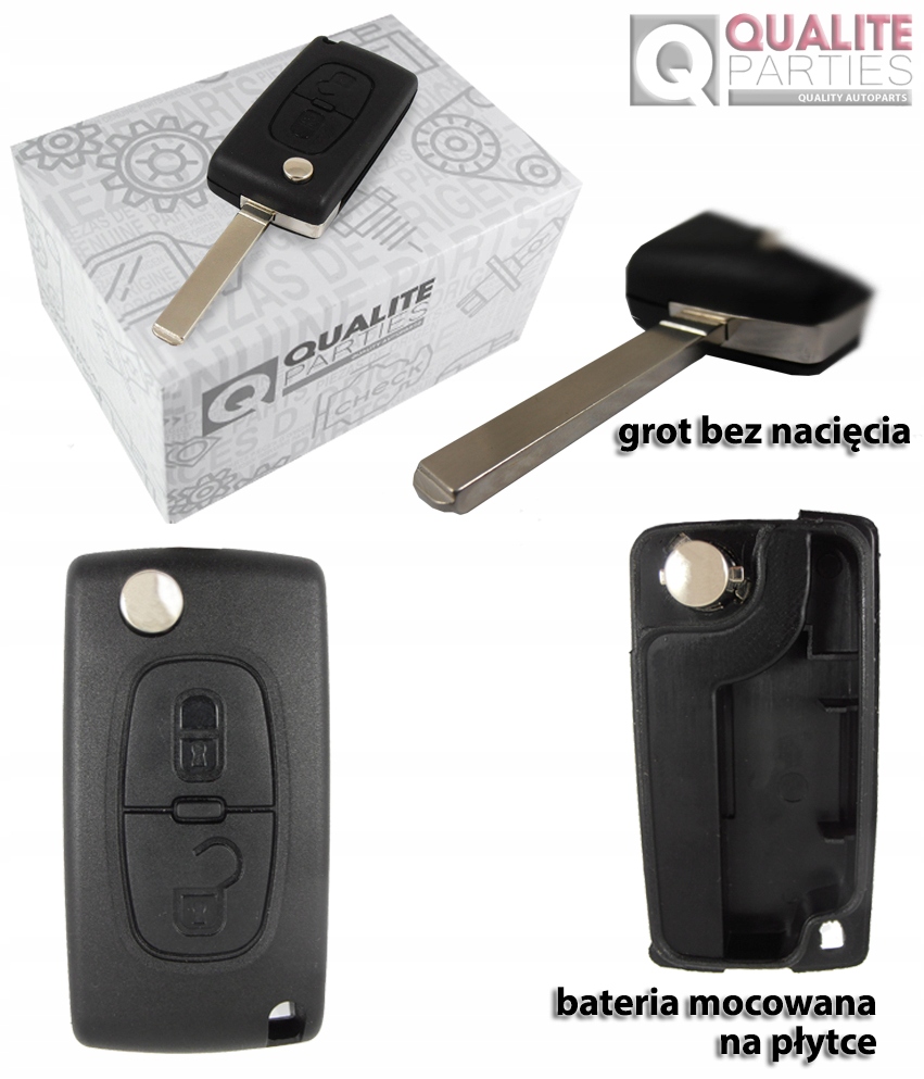 OBUDOWA KLUCZYKA PILOT CITROEN C2 C3 C4 C8 Producent części QP