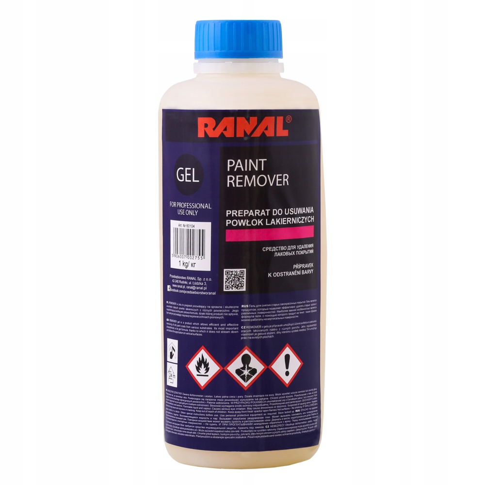 

Żel Do Usuwania Lakieru Paint Remover 1L Ranal